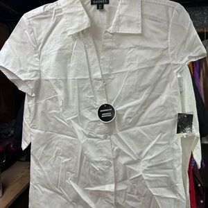 George White Casual Button Down Shirt Lightweight Cotton